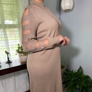Macy’s Formal Cut Out Sleeve Dress